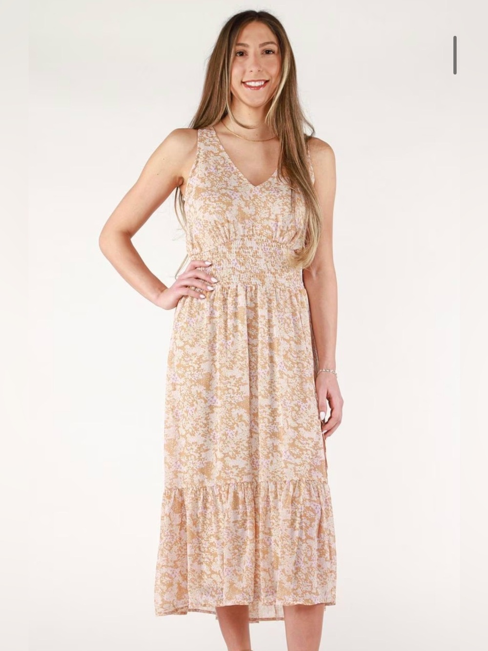 • Devoted Sleeveless Floral Midi/Maxi Dress